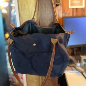 Longchamp Large Le Pilage Tote - Blue